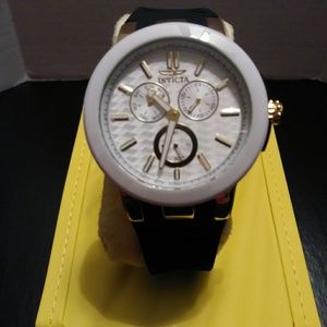 Ceramics Multi-Function Silver Dial Black Silicone